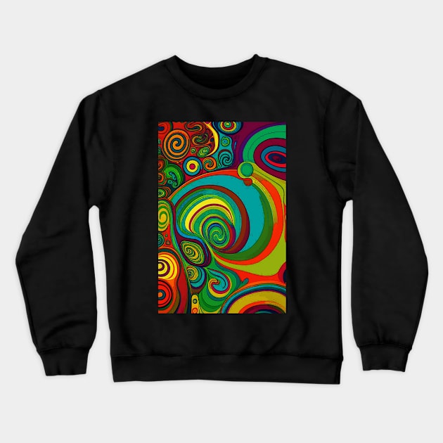 All The Groovy Colors 1110 Crewneck Sweatshirt by Korey Watkins